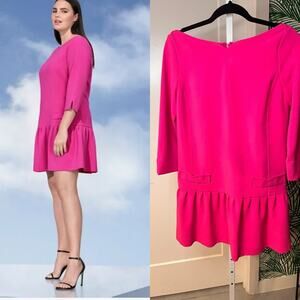 Victoria Beckham for Target Drop Waist Dress in Fuchsia Sz Small